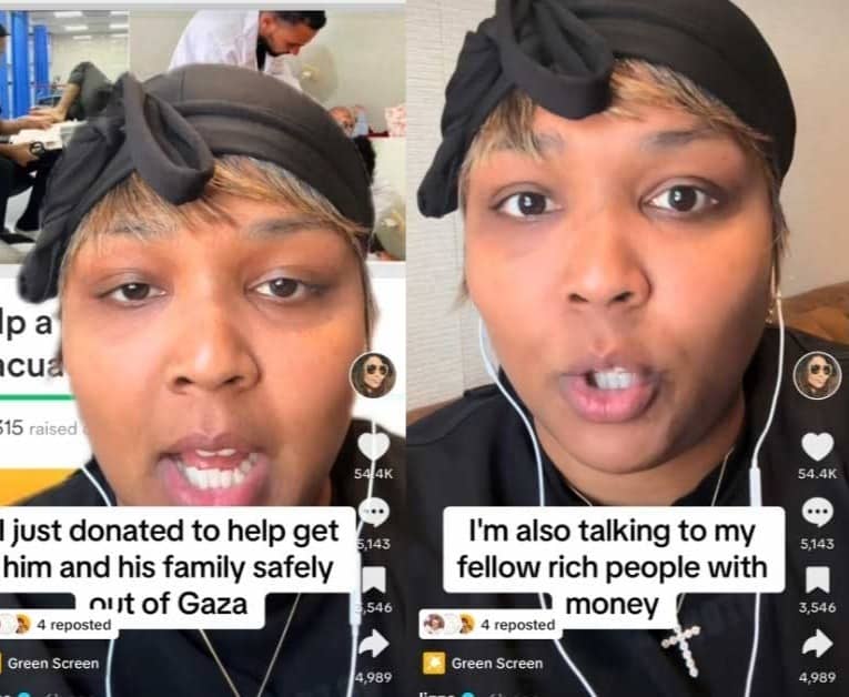 Screenshots from TikTok of Lizzo talking to the camera