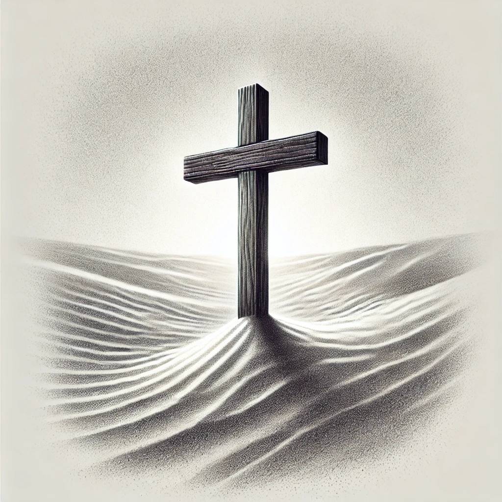 A Cross in Sand