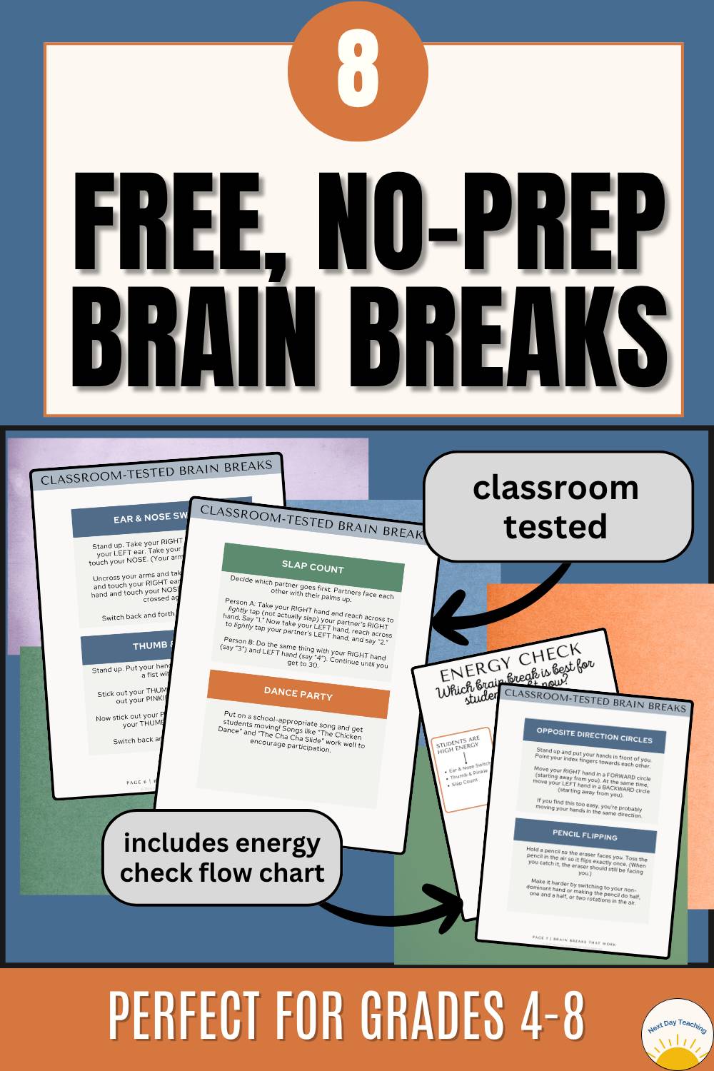 No-Prep Brain Breaks That Actually Work | Free Download