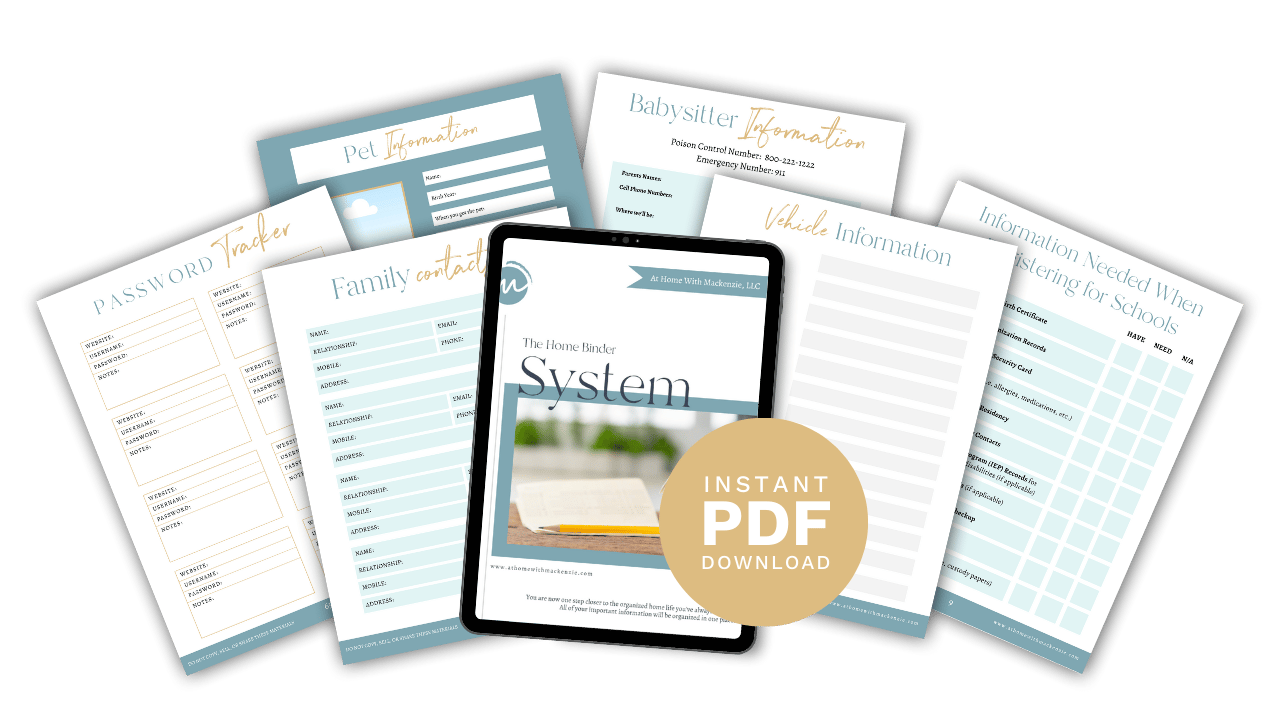 The Home Binder System