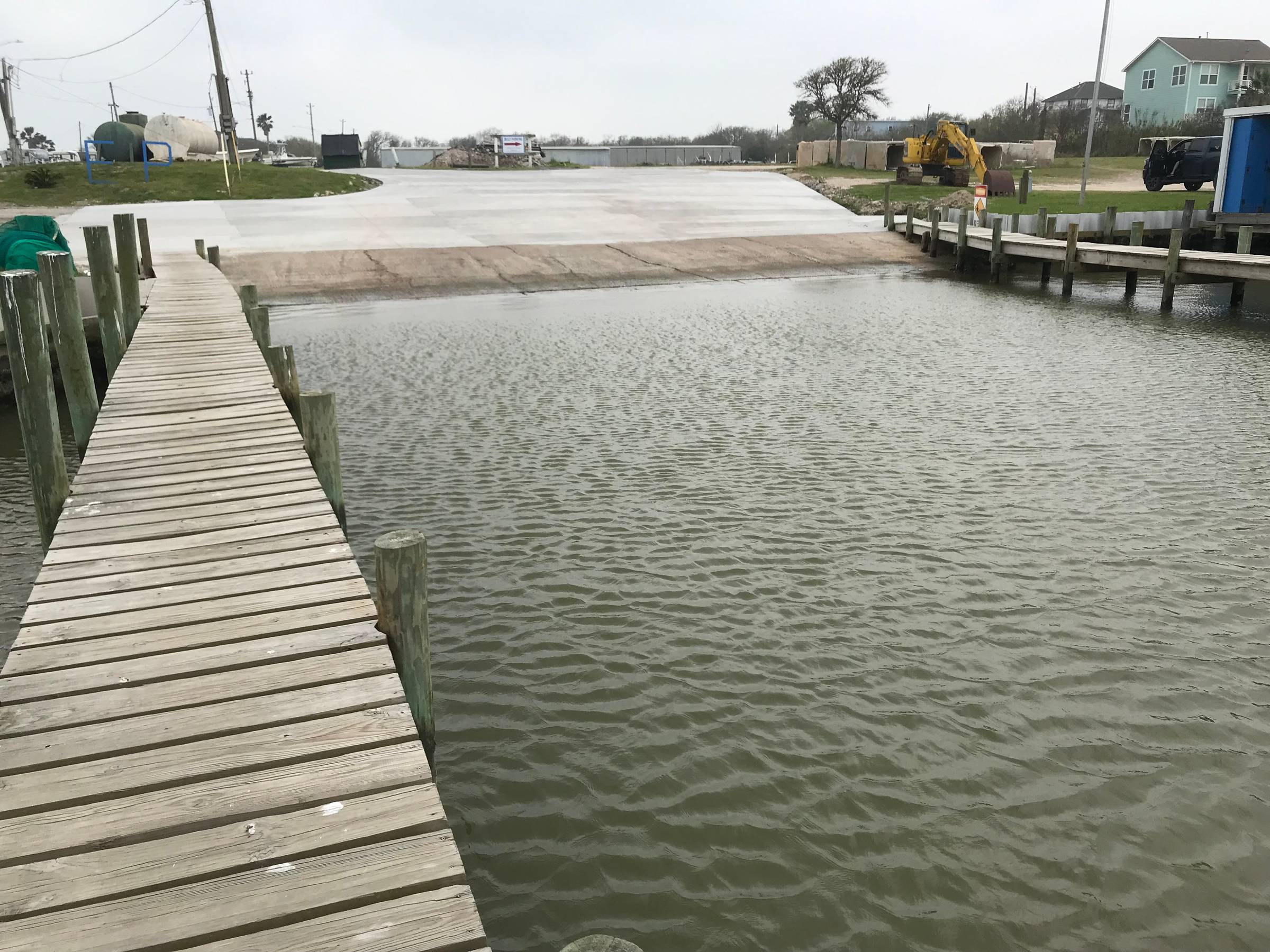 Check out our improved boat ramp! 