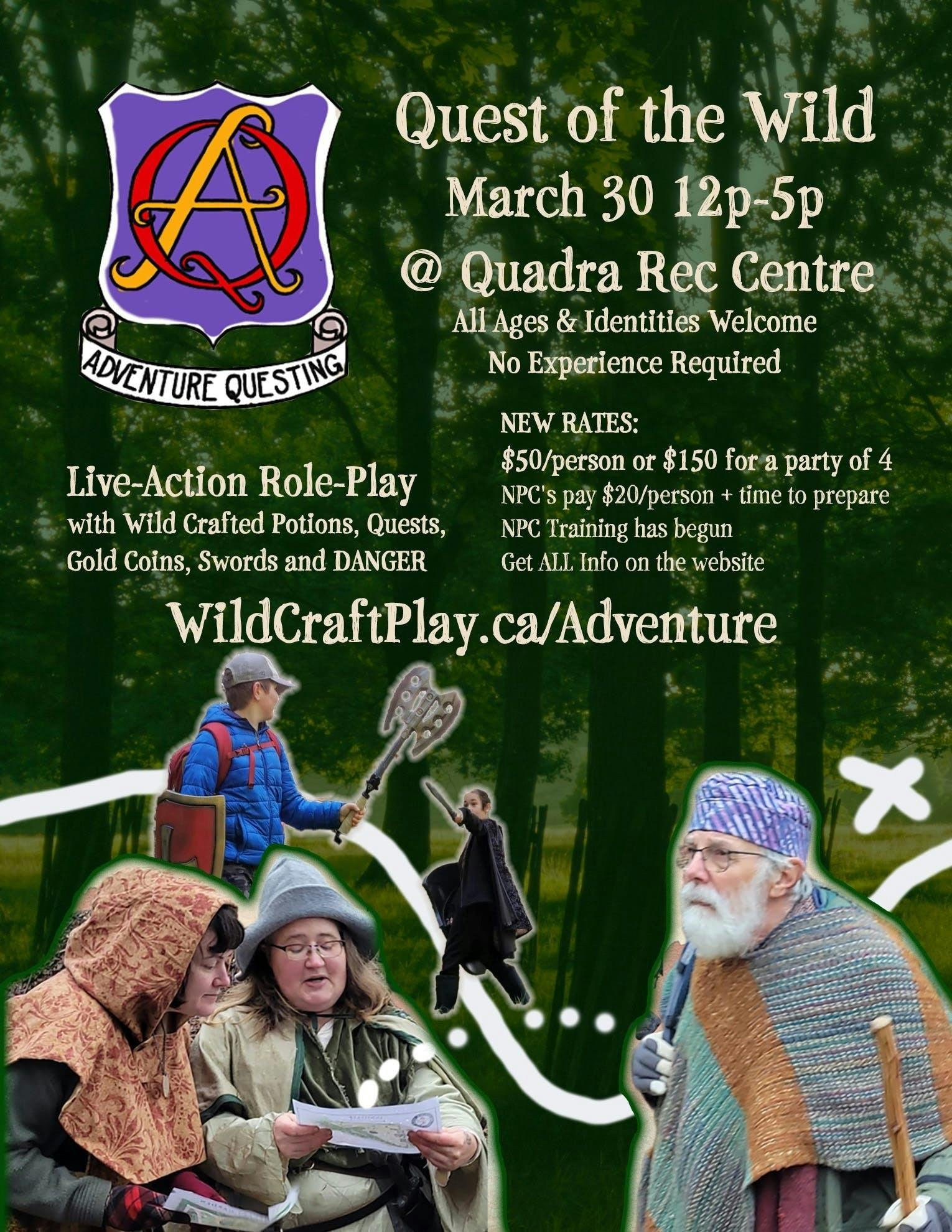 poster for Quest of the Wild on Quadra Island