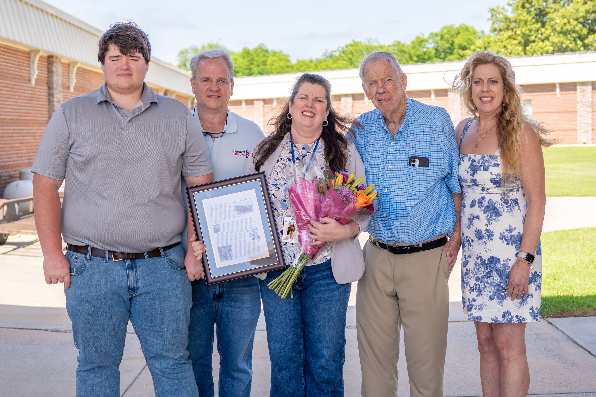 My family at the yearbook dedication this past Friday