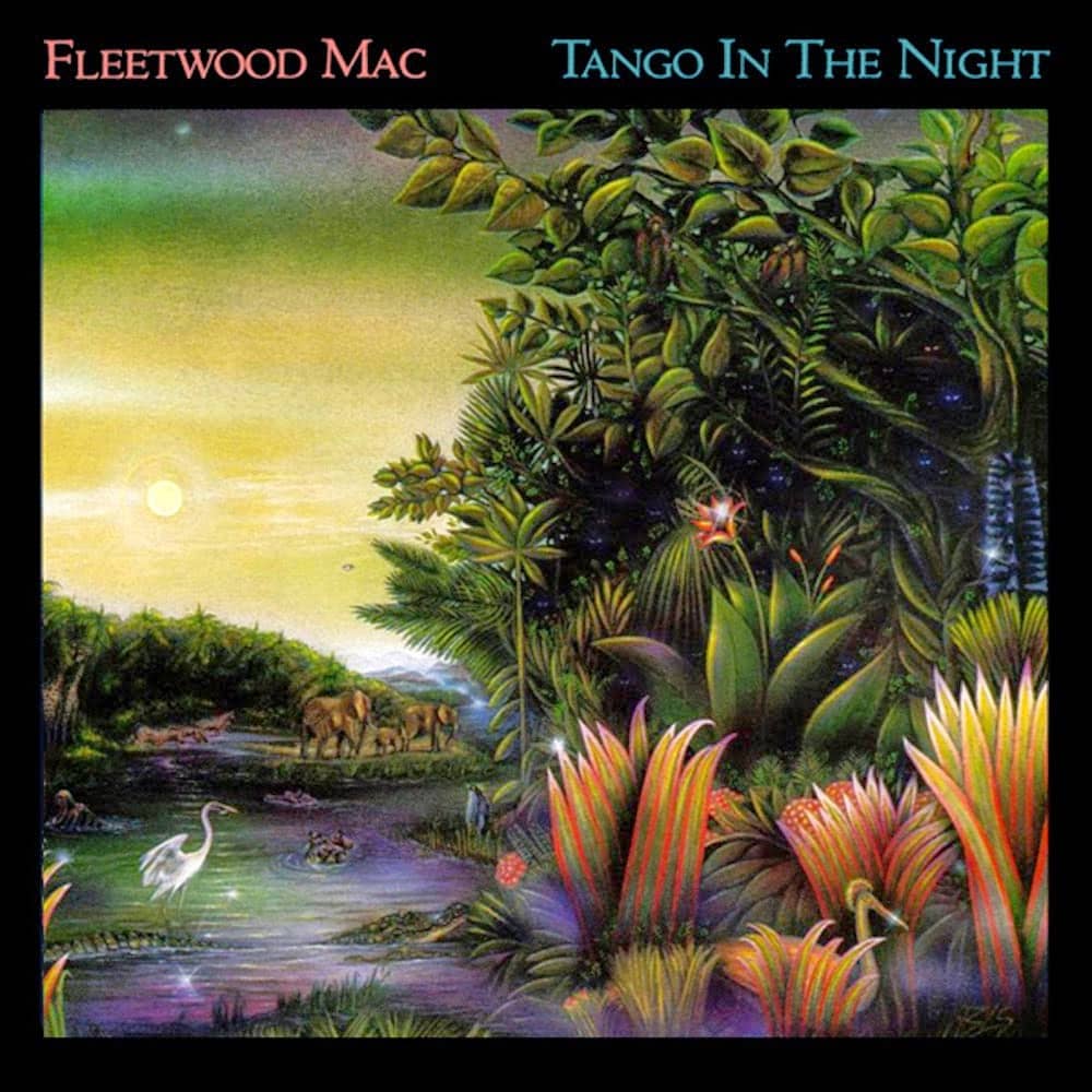 The stunning album sleeve for Fleetwood Mac’s Tango in the Night album.