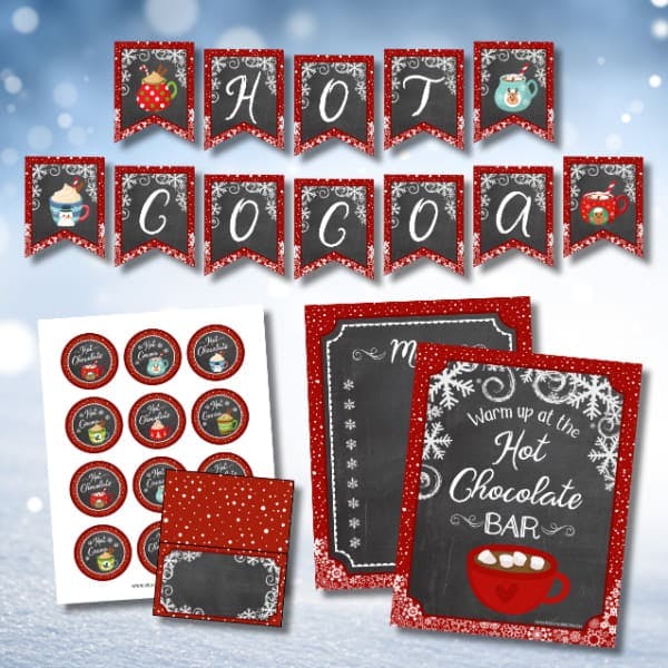 Cozy Hot Cocoa Bar And Printable Tags - Midwest Life and Style Blog