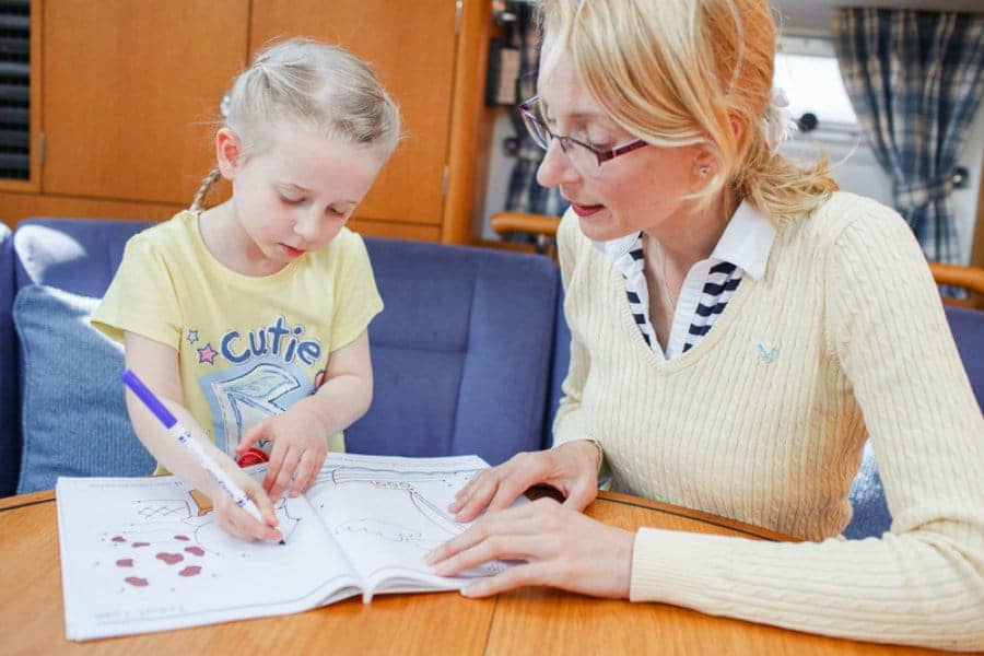 Homeschooling a Five-Year-Old on a Boat