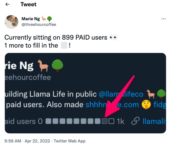 llama life tweet