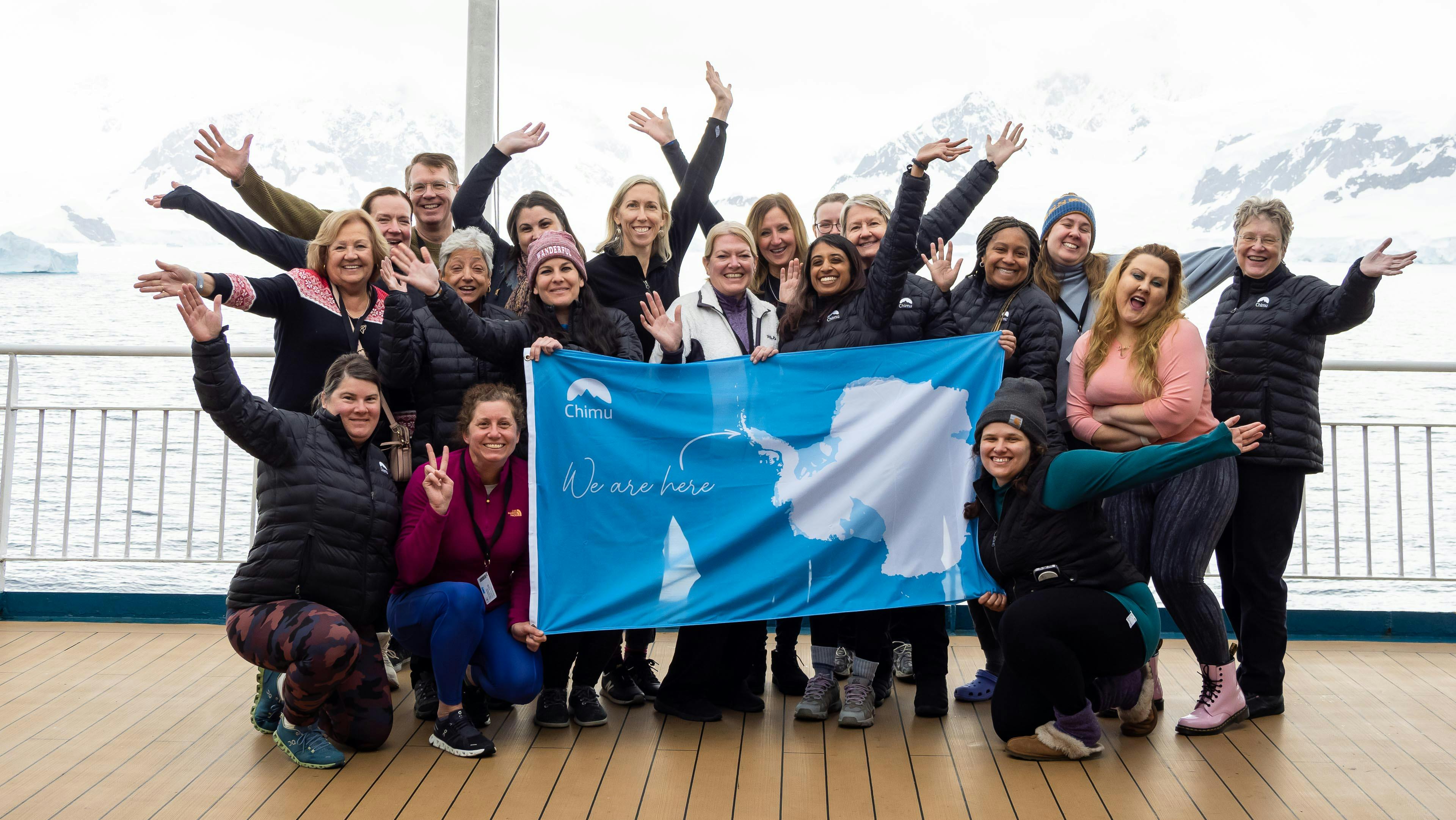 Wanderful community on an Antarctica trip together