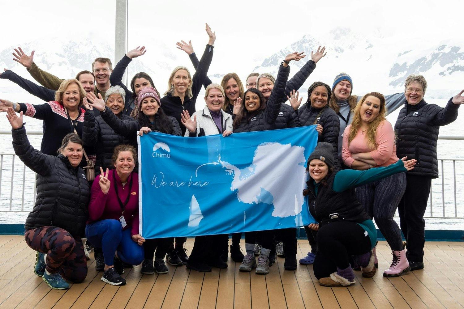 Wanderful community on an Antarctica trip together