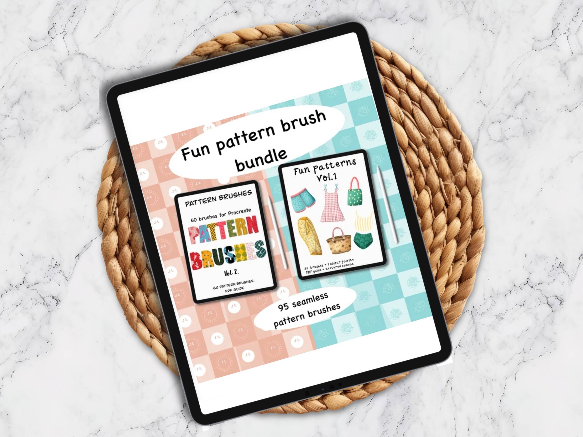 Pattern brush bundle - Procreate brushes