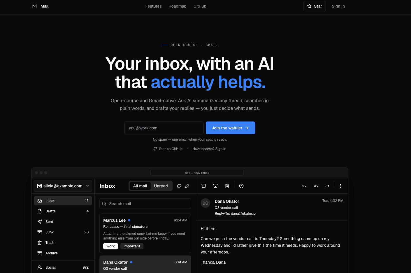 Better Mail app preview