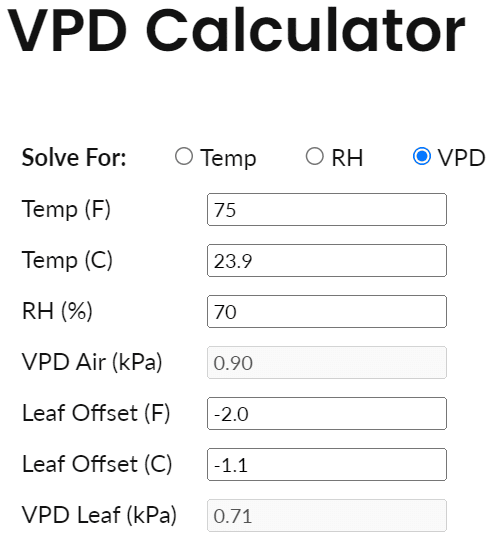 Using VPD Charts and Calculating VPD - Pulse Labs