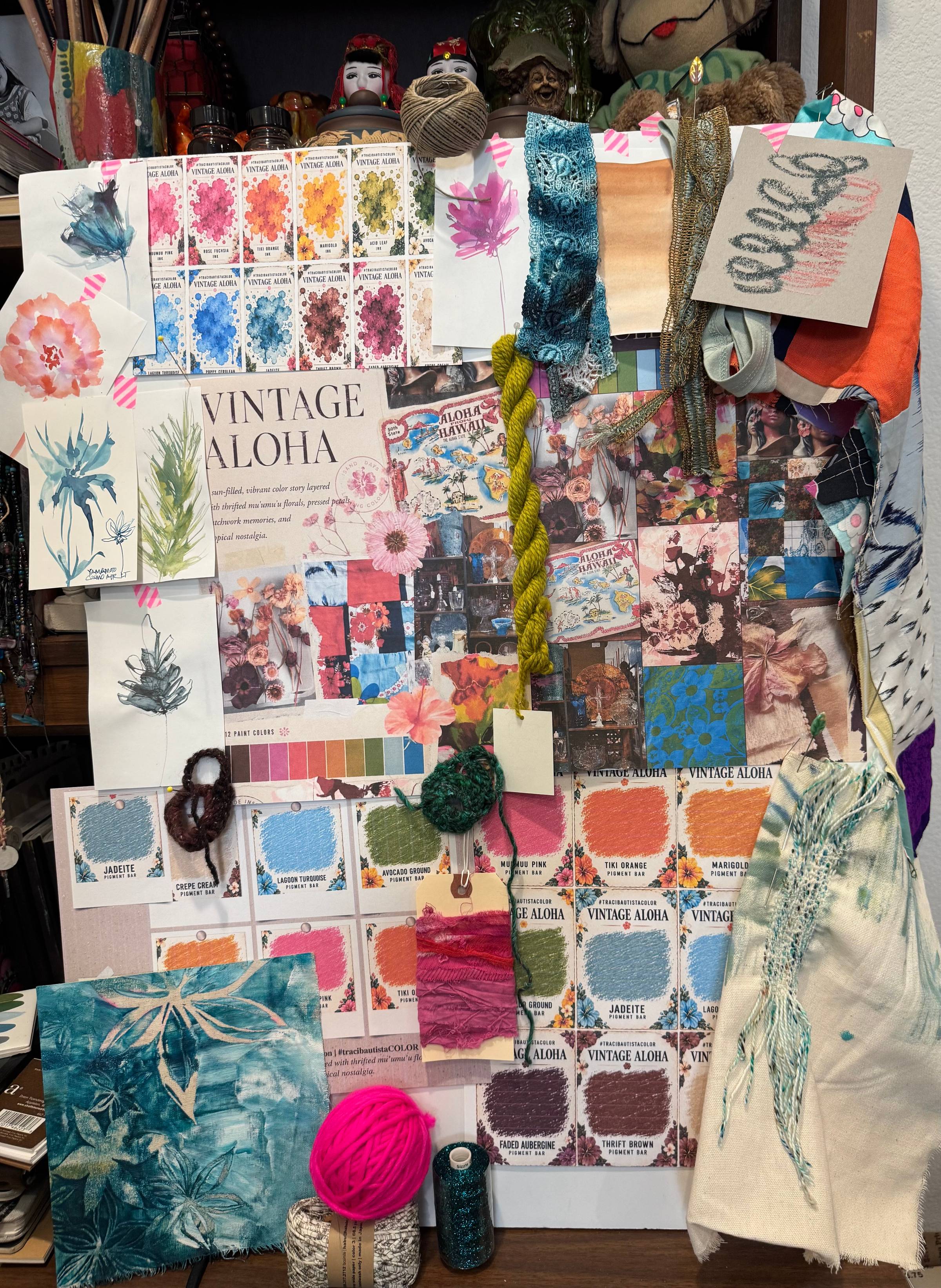 VINTAGE ALOHA collection inspiration board