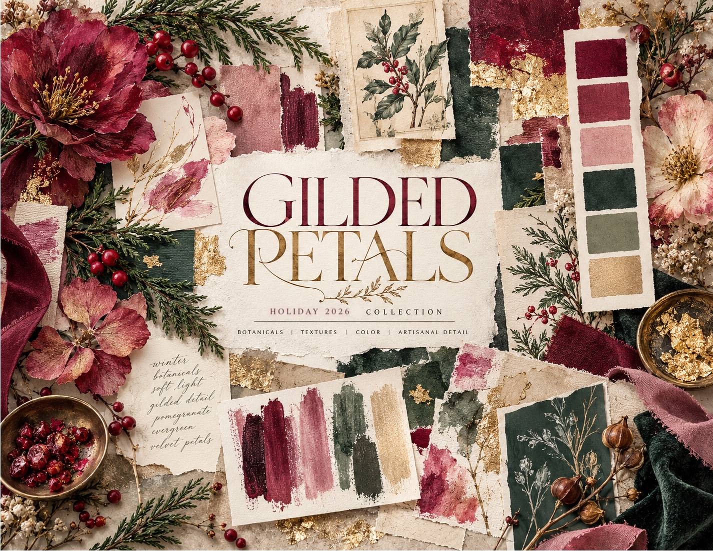 HOLIDAY 2026 mood board