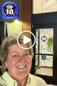 Northwest Arkansas food influencer Lynn West at House 1830 in Downtown Rogers Arkansas