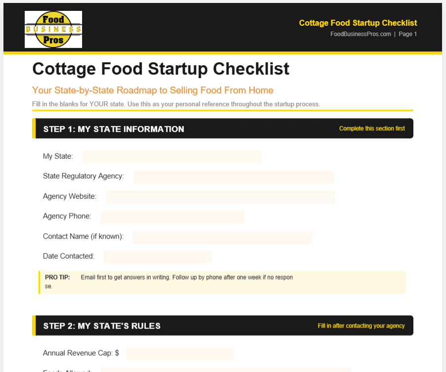 Cottage Food Laws In all 50 States
