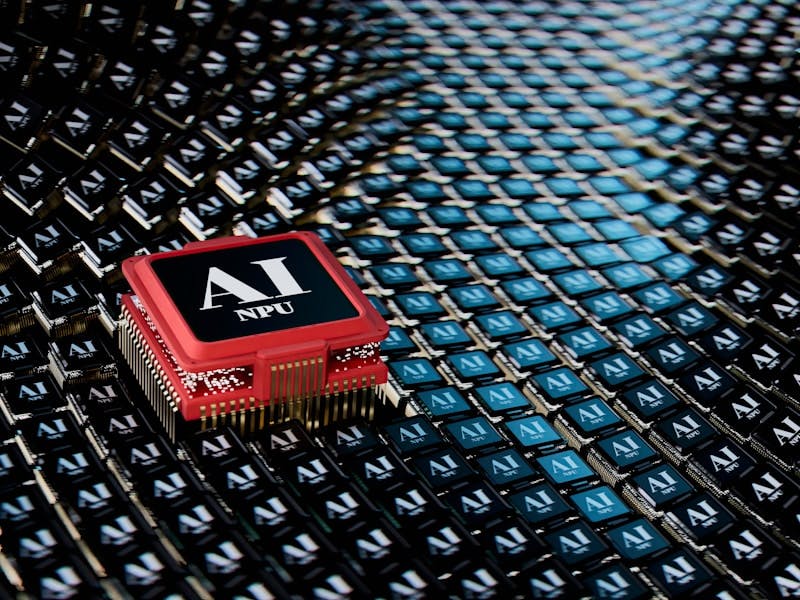 A micro processor sitting on top of a table