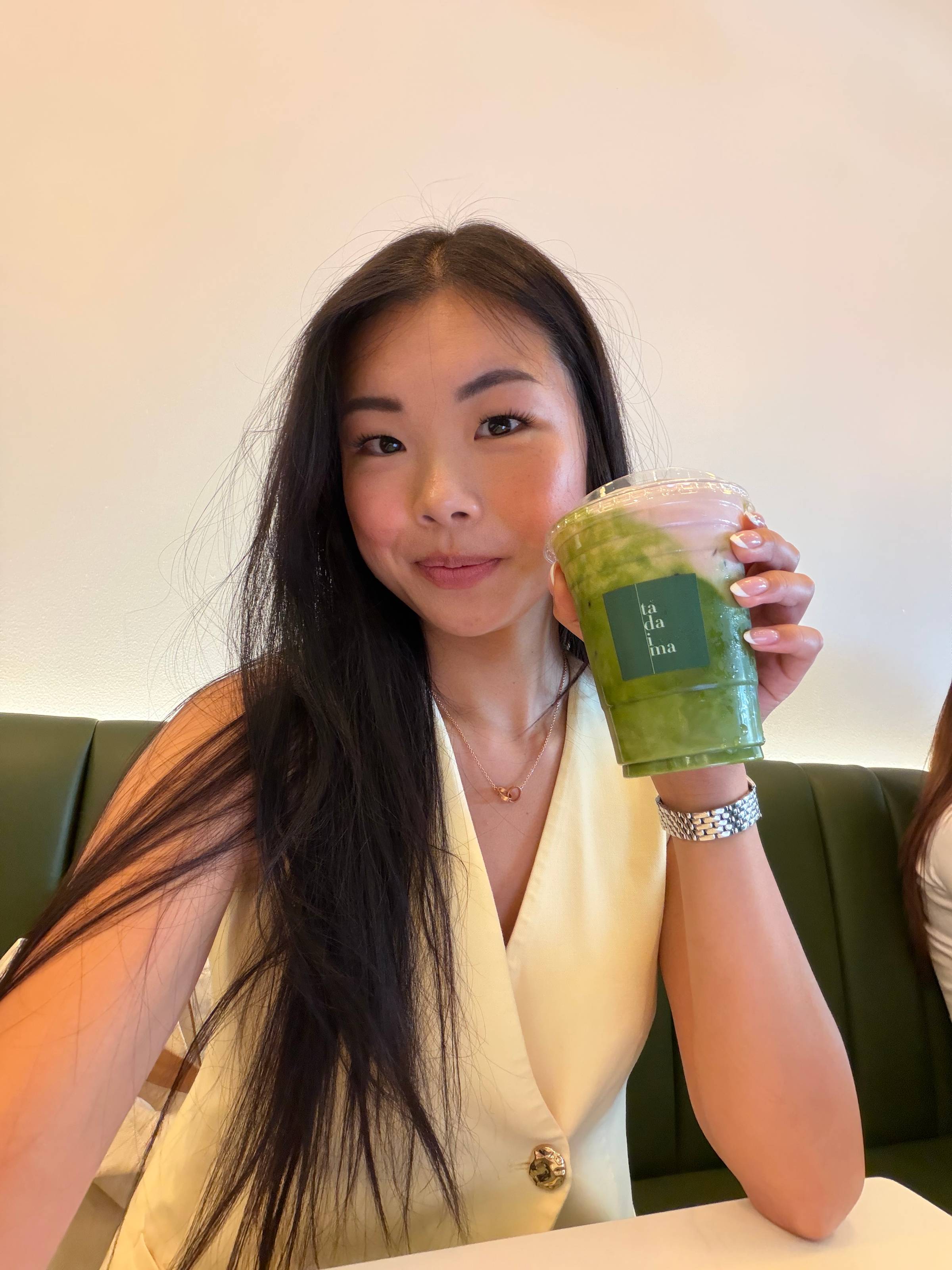 Strawberry cream matcha from Tadaima