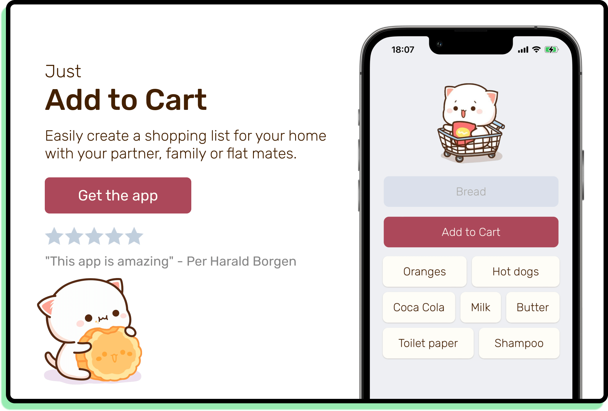 Our cute shopping app.