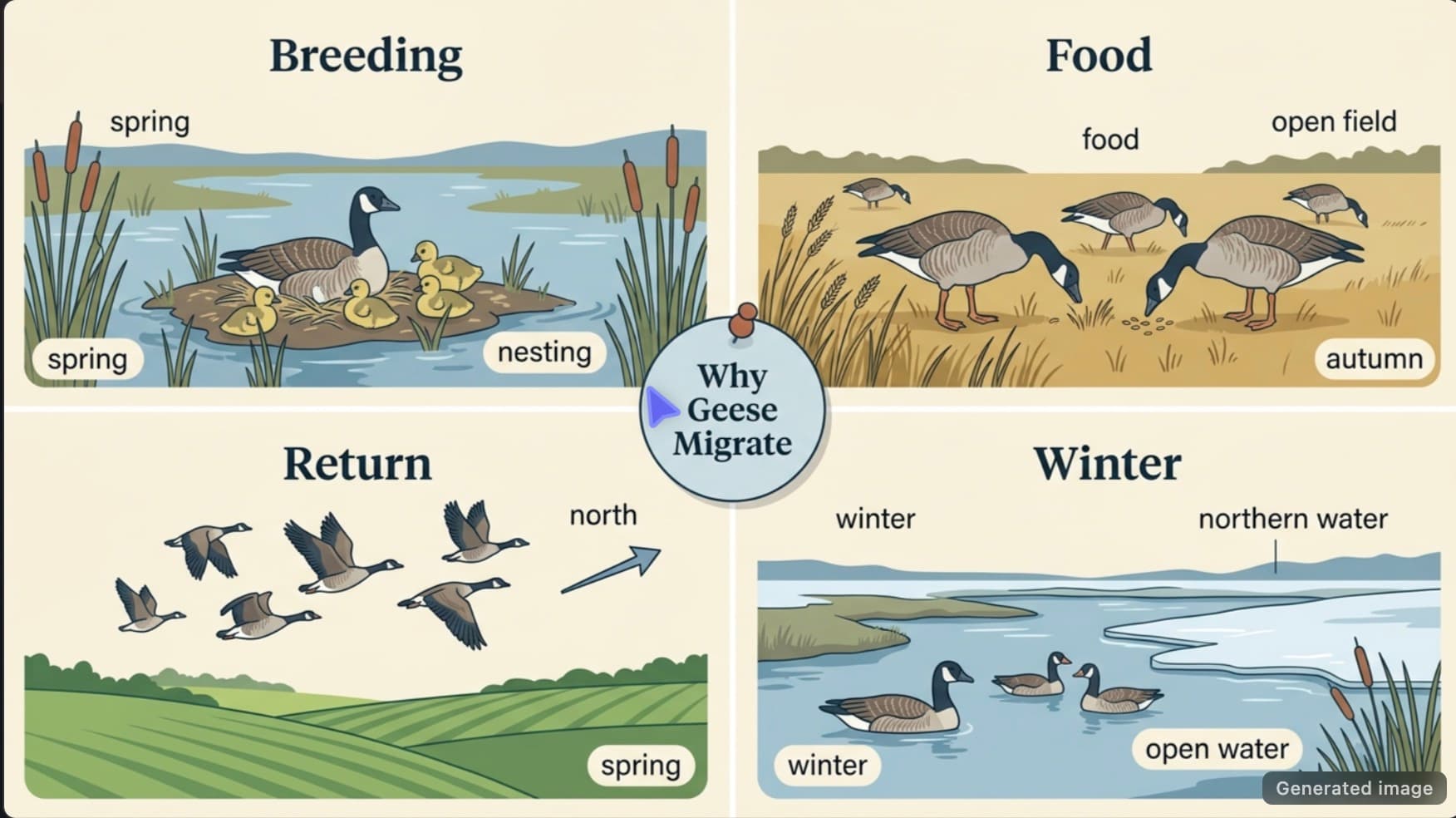 Infographic from an Explainer on goose migration.