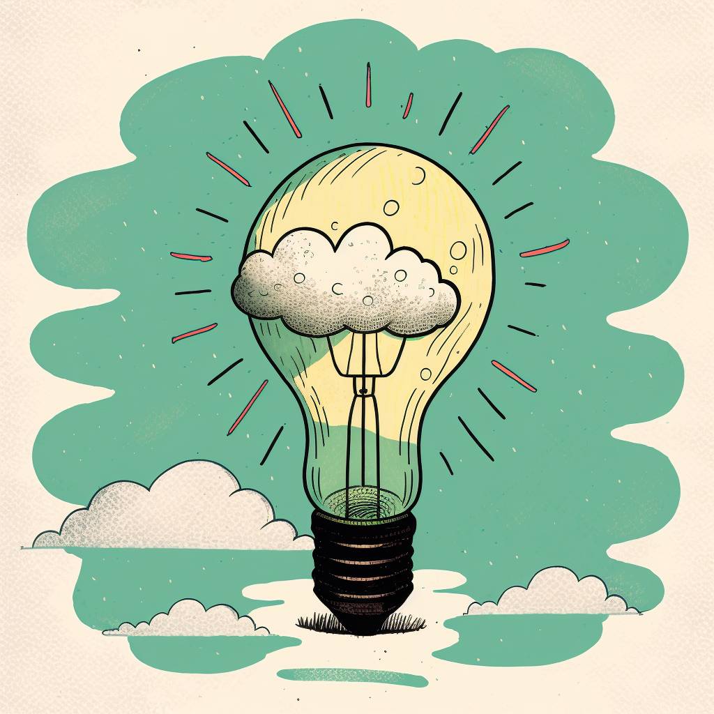 a whimsical light bulb
