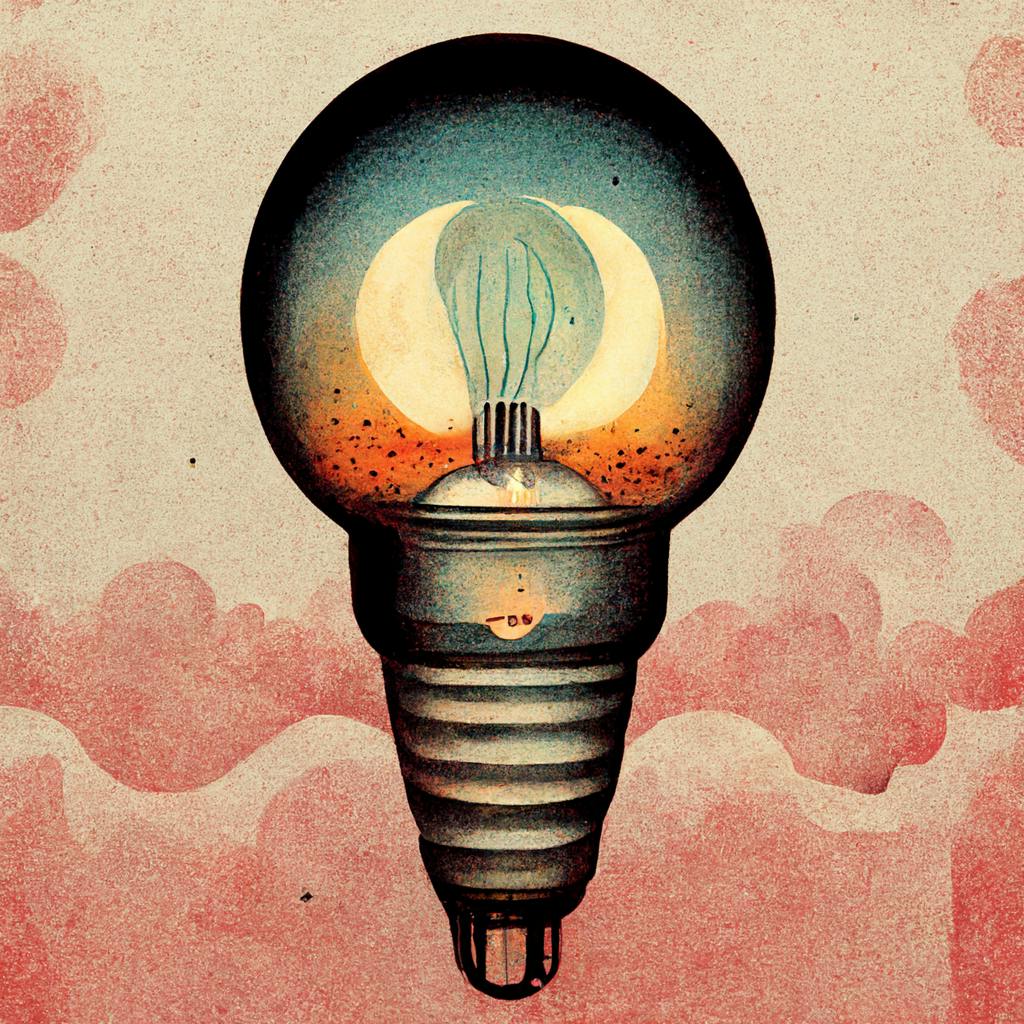 a whimsical light bulb
