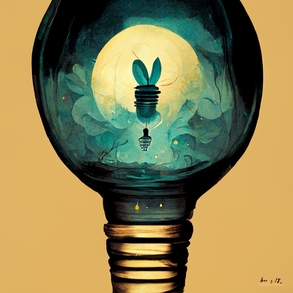 a whimsical light bulb