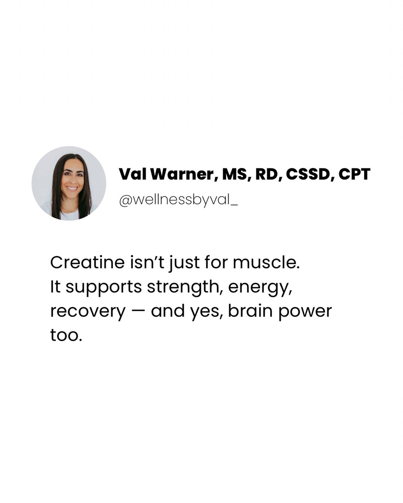 Creatine is one of the most researched supplements in sports nutrition… yet so many women still think it’s only for bodybuilders or “too intense” to use.

The truth? When used correctly, creatine can be a powerful tool for busy moms who want to:
✔ Get stronger with limited training time
✔ Support workout performance
✔ Improve recovery between sessions
✔ Support brain energy (hello mom brain)

That’s why I brought performance dietitian Diana Nguyen on the podcast this week to break down the science, safety, and myths around creatine for women.

🎧 Episode 84 of the Strong & Nourished Momma Podcast is live! Listen wherever you tune into your pods ~ Creatine: The Missing Ingredient in Women’s Health

👉🏾Link in bio to listen or comment “84”

Save this for later + share with a mom who lifts 🖤

#postpartumfitnessjourney #nutritionformoms #busymomlife #creatine #supplementsforwomen
