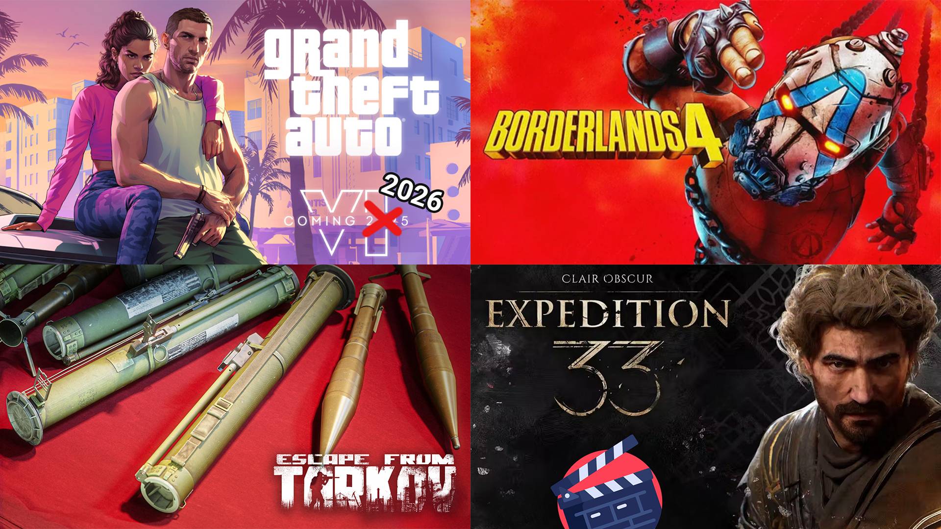 GTA 6, Borderlands 4, film di Clair Obscure, lanciarazzi su Tarkov