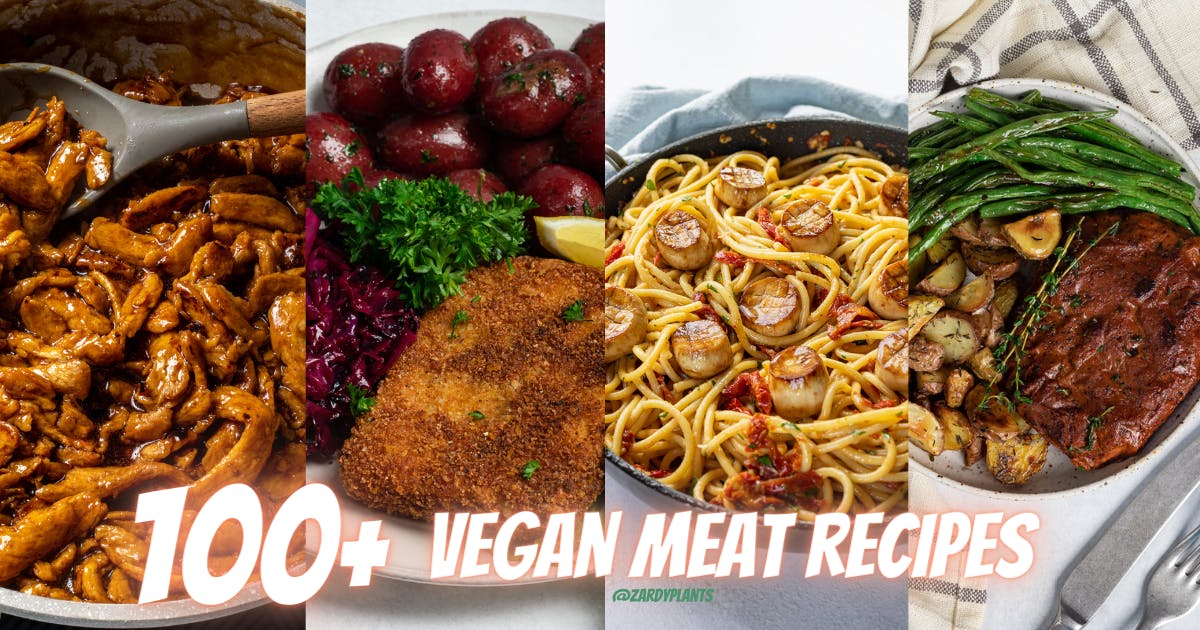 Examples of vegan meats used in recipes