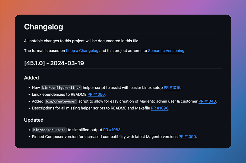 docker-magento CHANGELOG