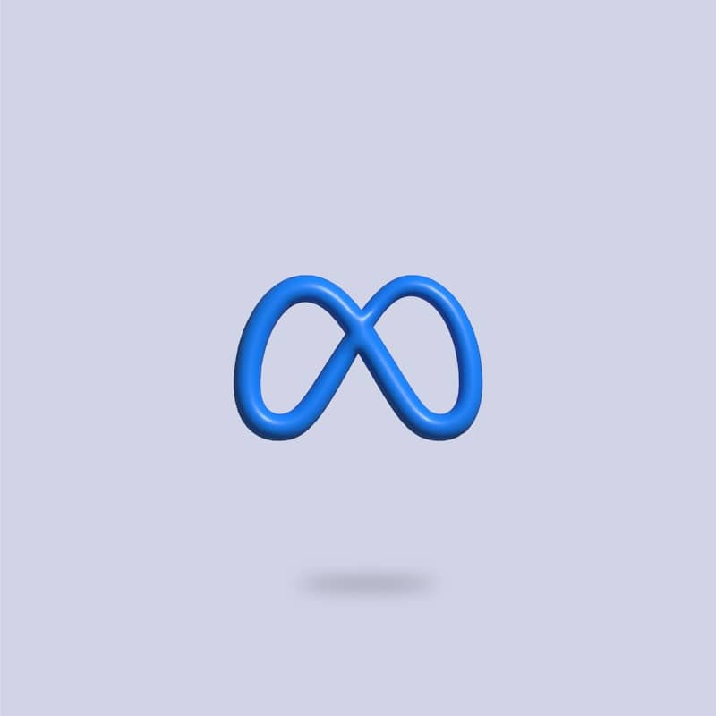 an image of an infinite sign on a blue background