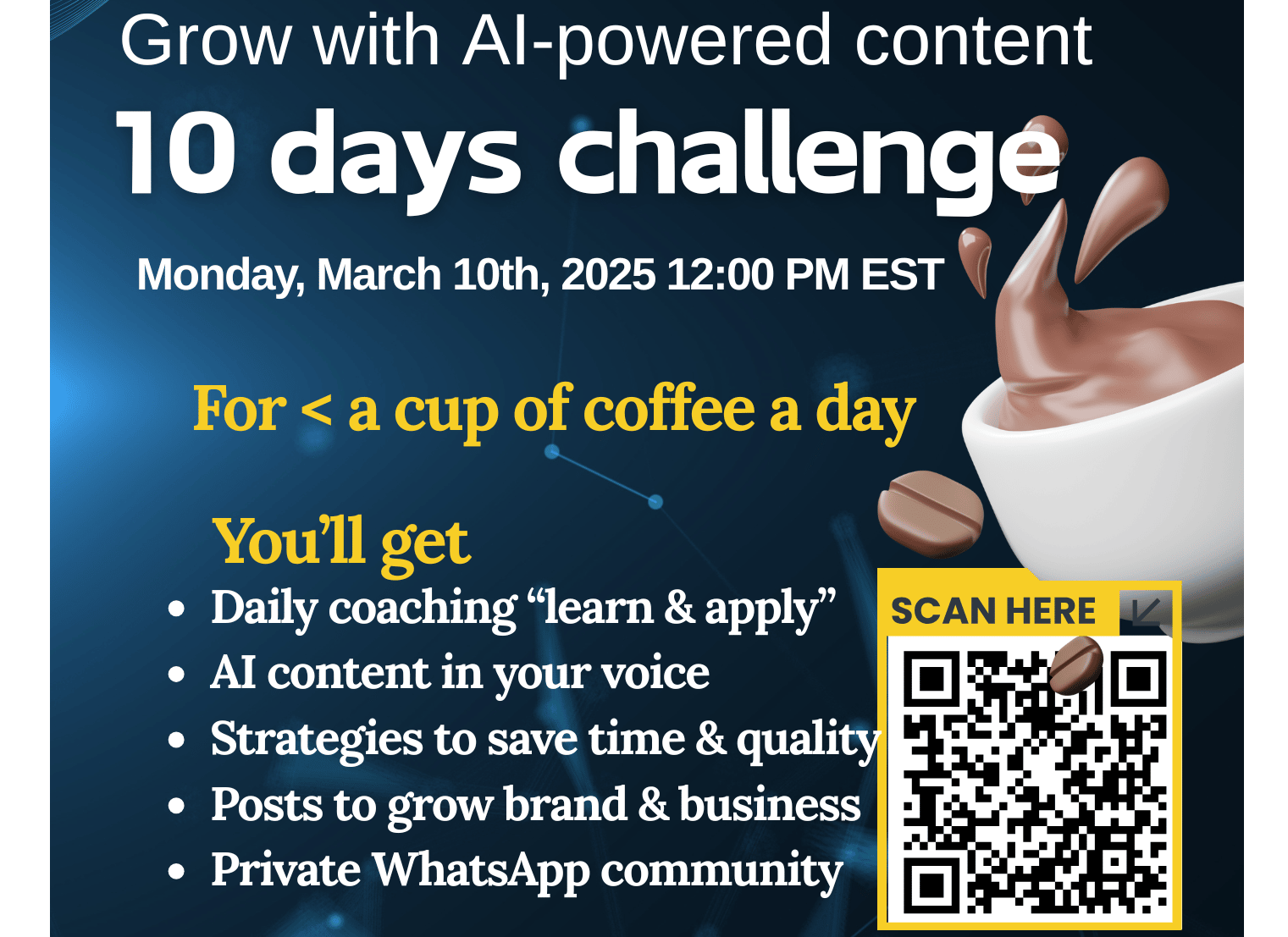 10 days AI-powered content challenge 