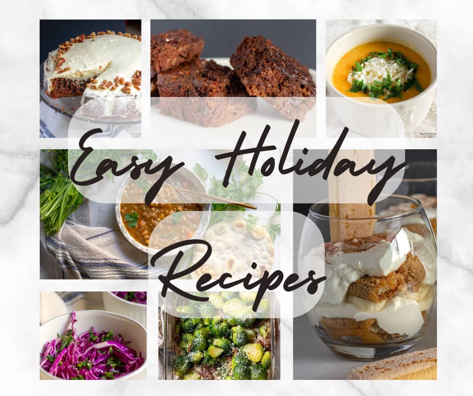 Easy Holiday Recipes from Nena's Wellness Corner.