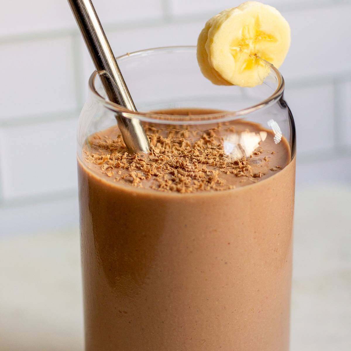 Strawberry Banana Chocolate Smoothie