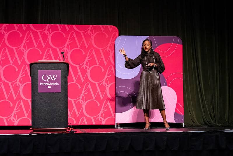 Bola Sokunbi at the Pennsylvania Womens Conference