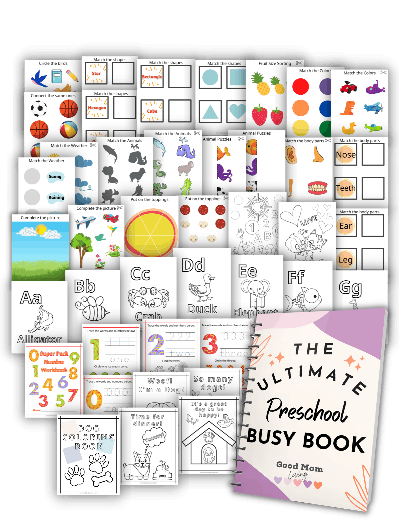 The Ultimate Preschool Busy Book: Amazing Alphabet Coloring Pages!