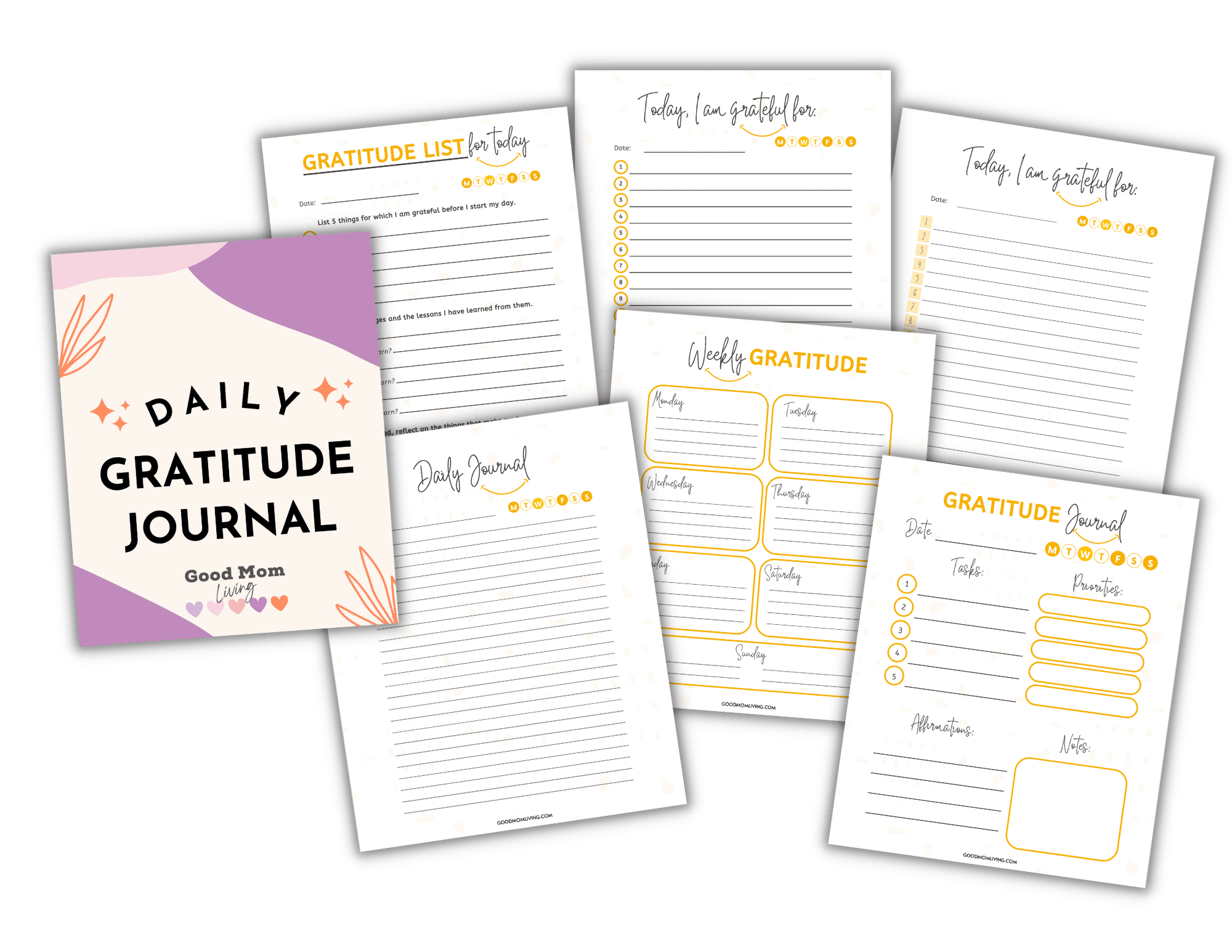 Daily Gratitude Journal: Improve your Health & Well-Being!