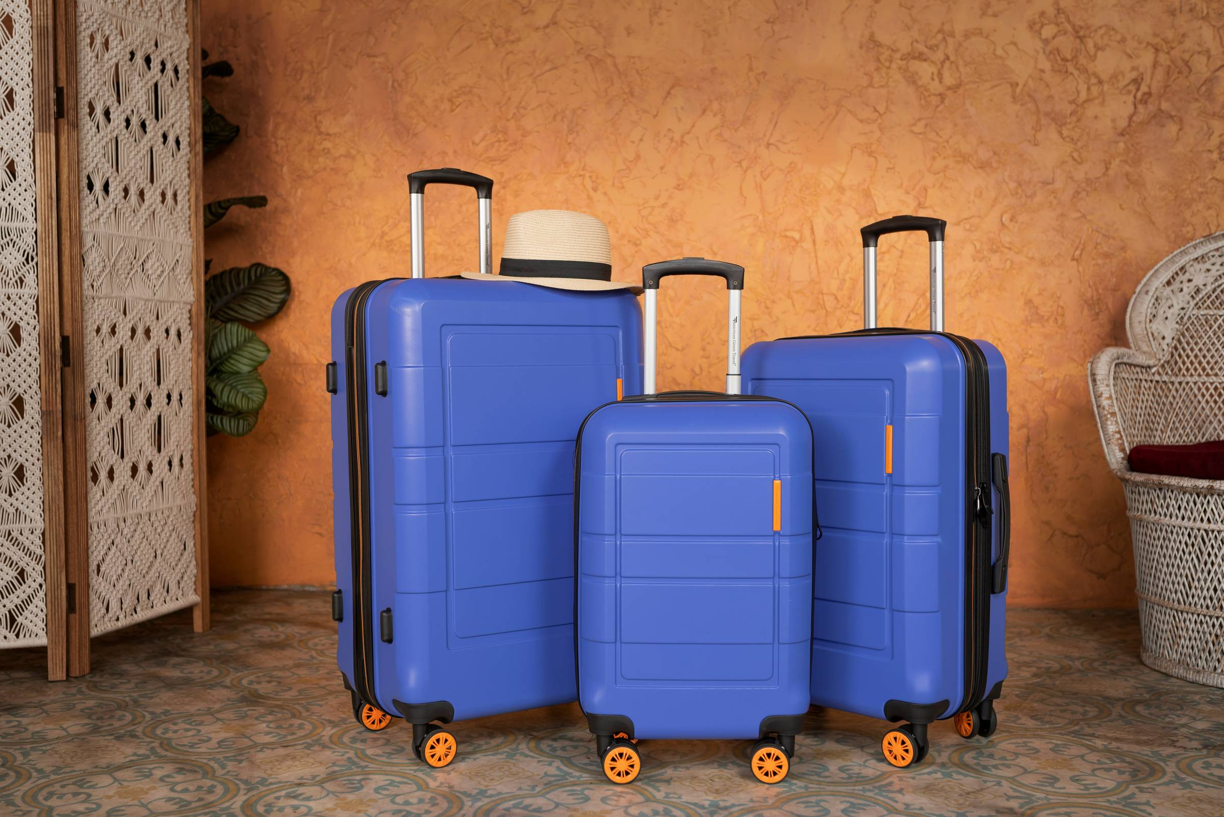 Blue Suitcases