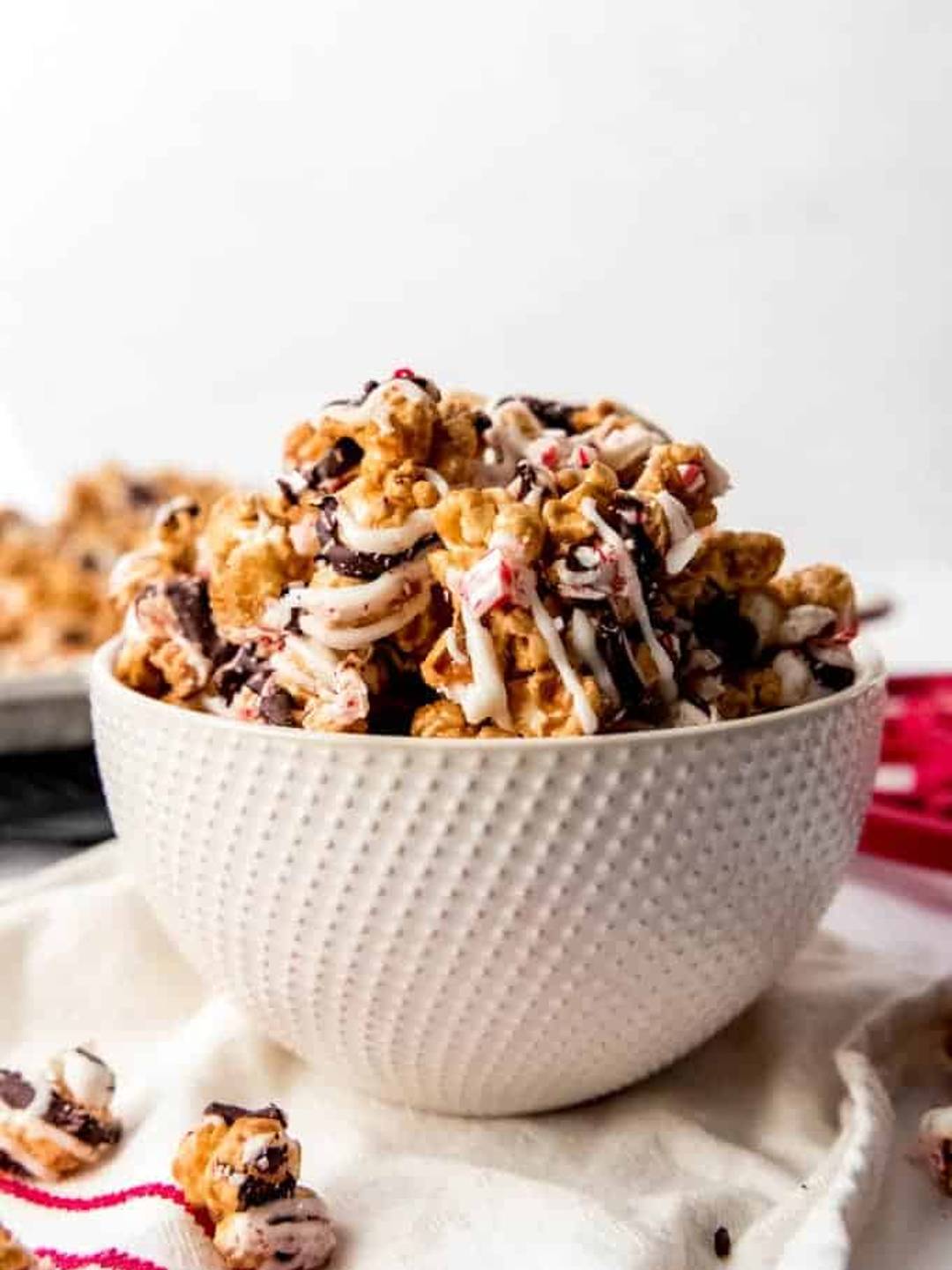 Peppermint Bark Caramel Corn