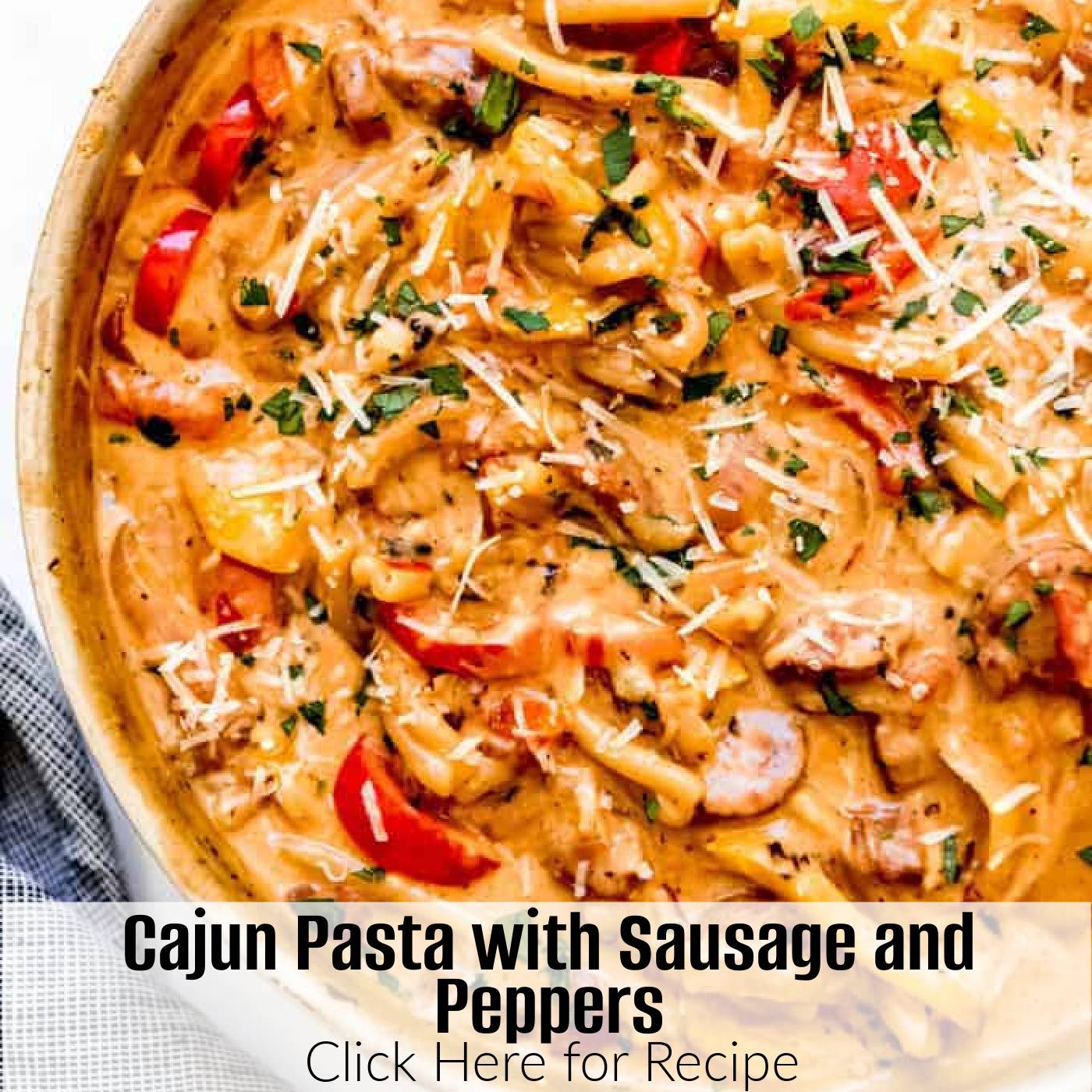 An image of Cajun Pasta with Sausage and Peppers