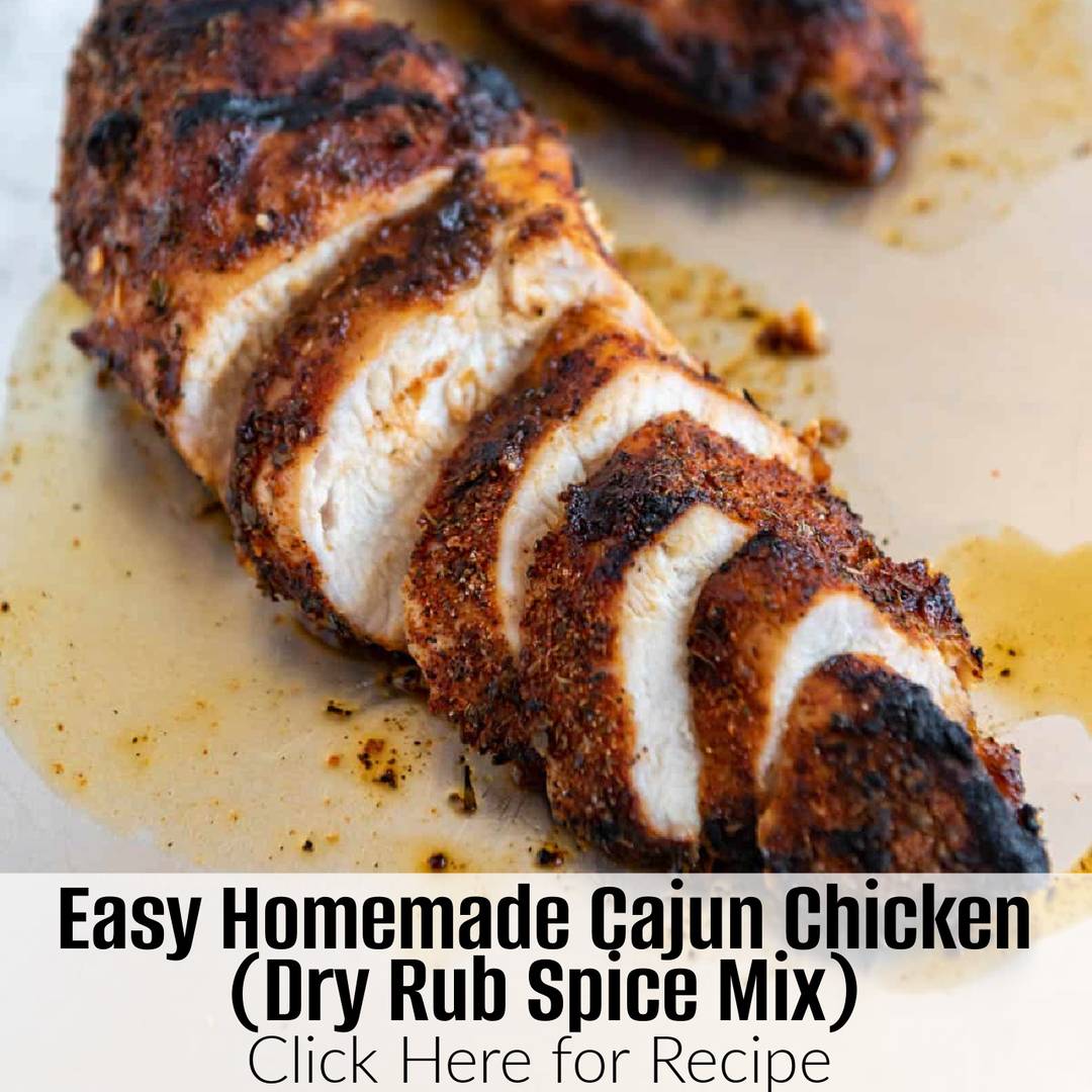 An image of Chicken with Easy Homemade Cajun Chicken (Dry Rub Spice Mix)