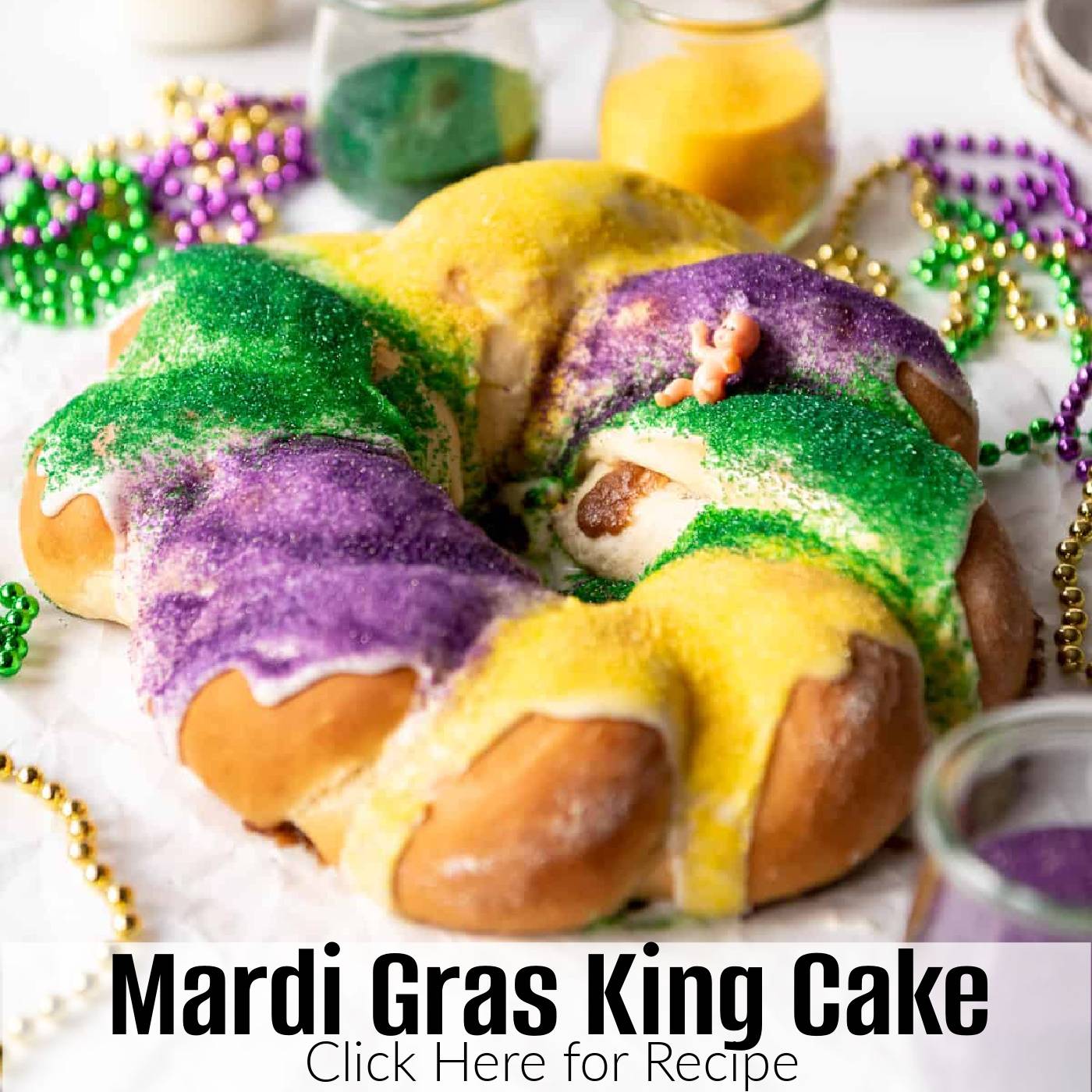 An image of Mardi Gras King Cake