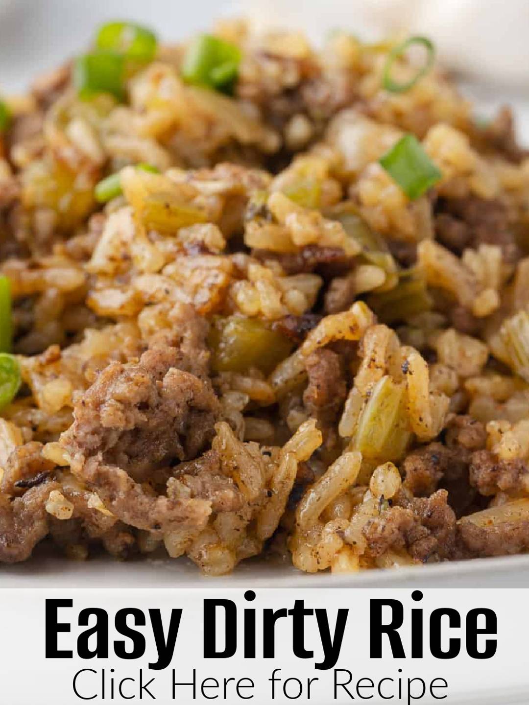 An image of Easy Dirty Rice on a plate.