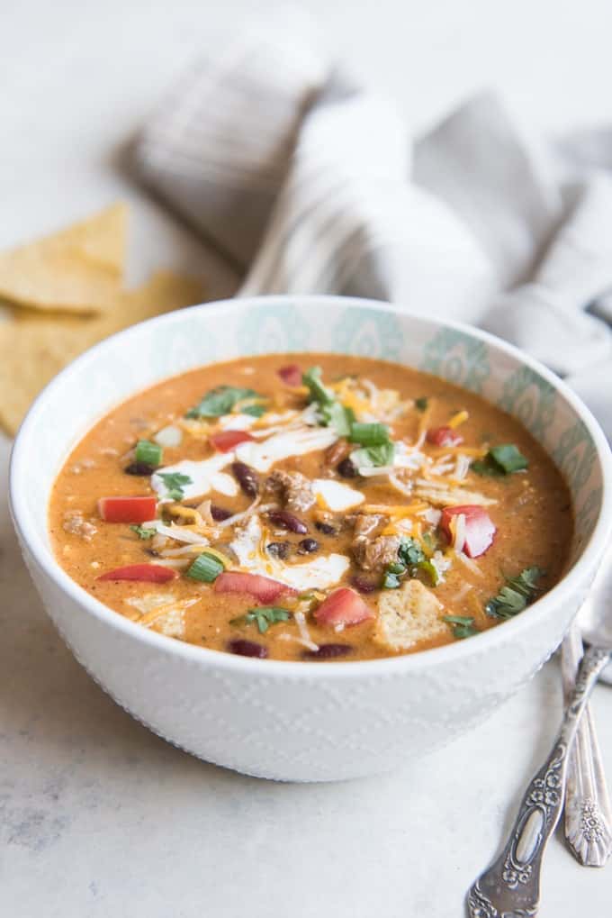 An image of Easy Cheesy Taco Soup