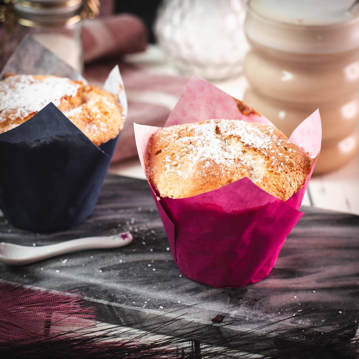 Angel food muffins