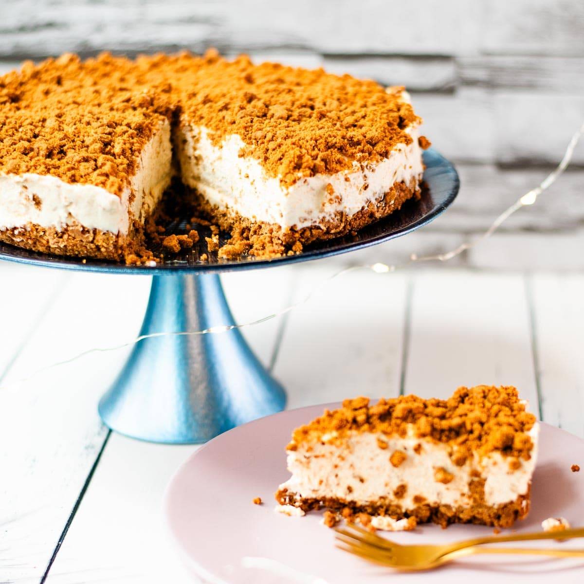 No-bake Biscoff Cheesecake