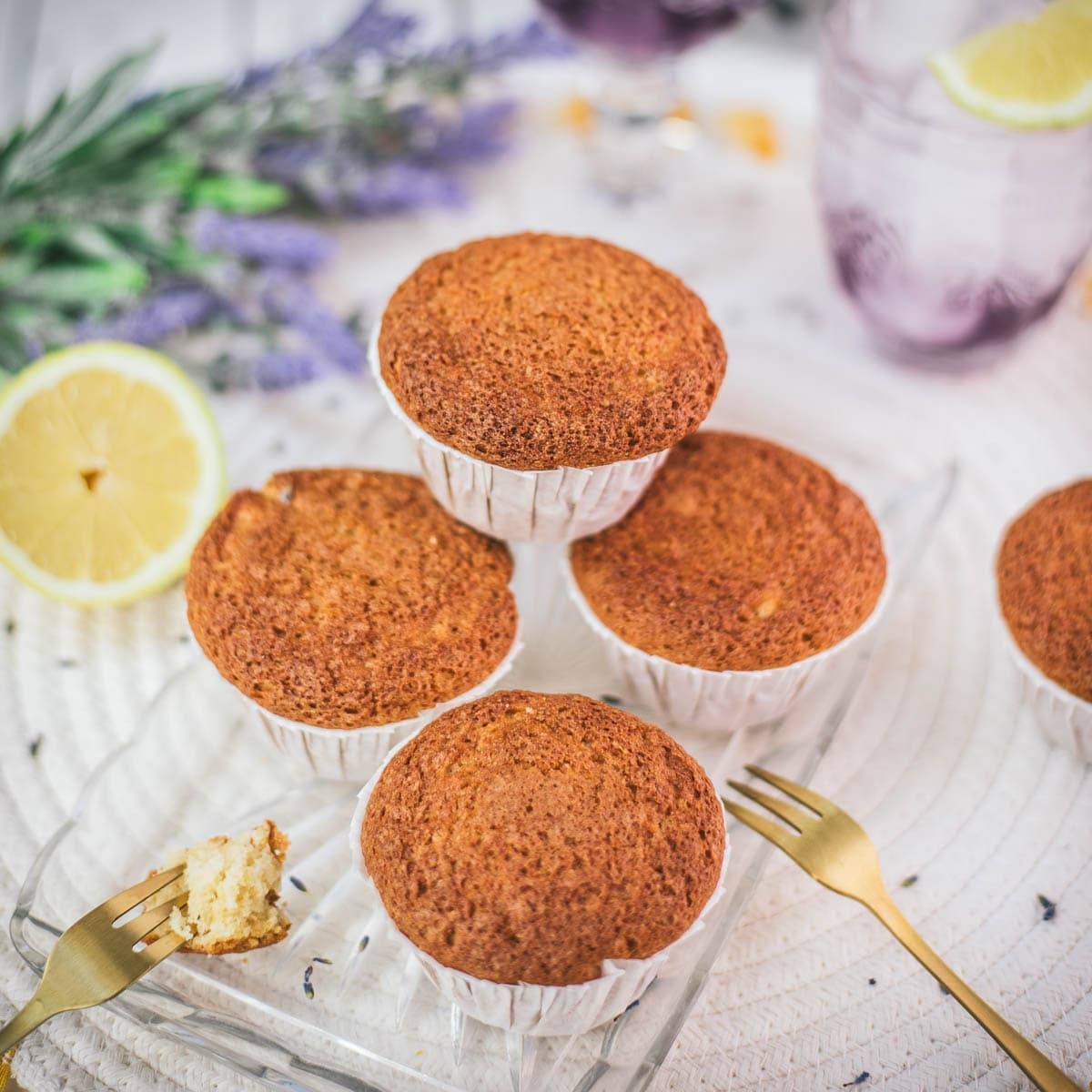 Easy Lavender Lemon Muffins