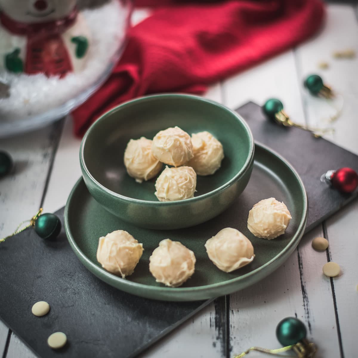 white chocolate coconut truffles