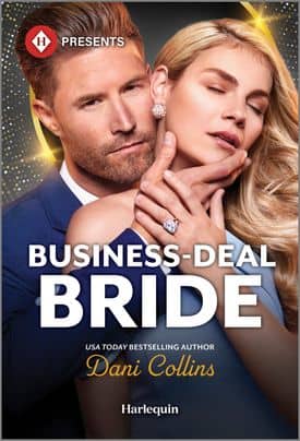blond hero with a beard in a blue suit holds heroine's chin while embracing her from behind. She is blond with a blue gown, diamond earrings and a flashy ring. He's staring into the camera with a soldering look